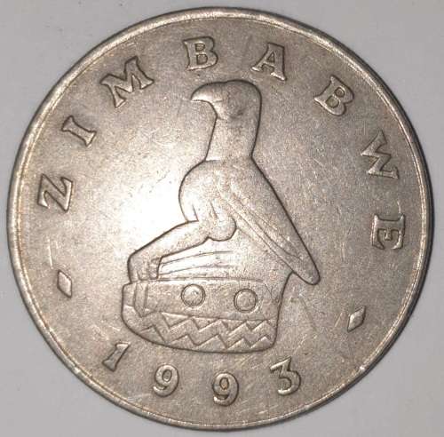1993 - 1 DOLLAR - $1 COIN - ZIMBABWE - (Copper-Nickel)